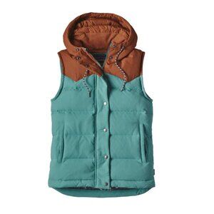 Patagonia Bivy Vest Mogul Blue and Orange Mushroom Lining Small